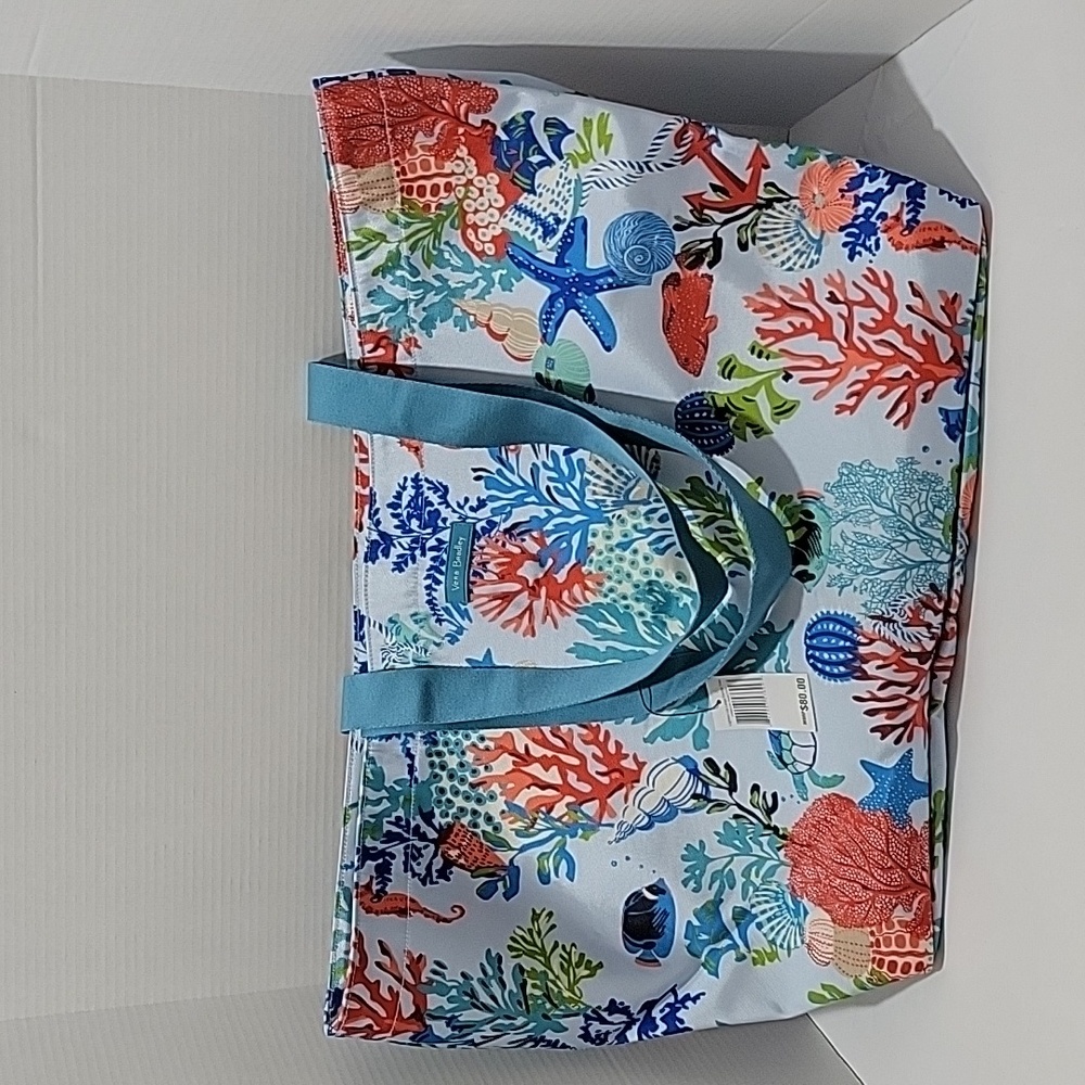 Vera Bradley Lighten Up Family Tote Nwt Shore thing